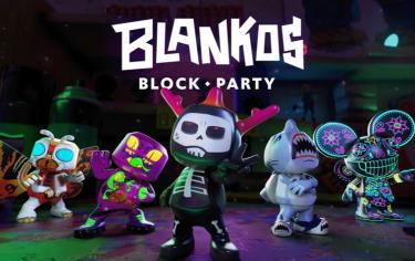 Screenstill of Blankos Block Party title media