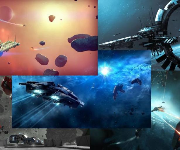 A little collage of some of the many space games that have been cropping up.