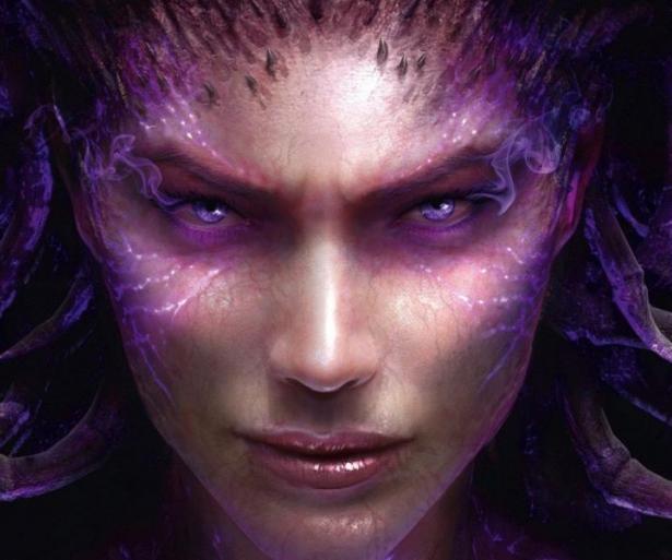 A face-shot of Sarah Kerrigan who is now the Queen of Blades. 