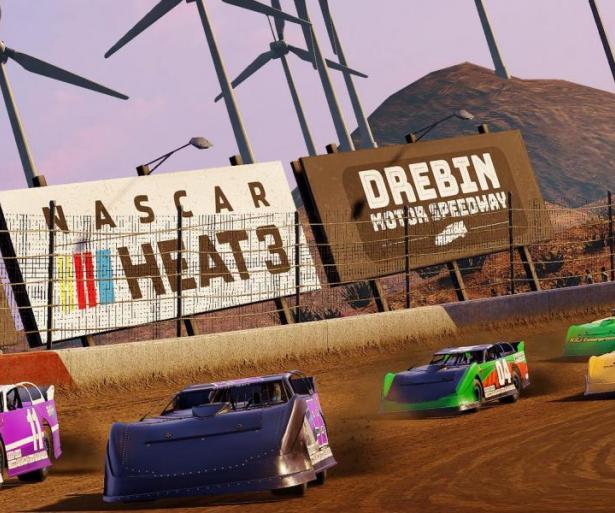 Drebin Speedway is one of the new Dirt tracks in NASCAR Heat 3