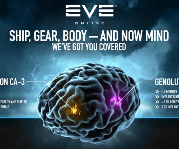 Eve Online, spaceships, implant, clone, upgrade, new eden