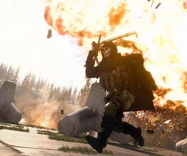Call of Duty: Warzone flames chopper guns glory