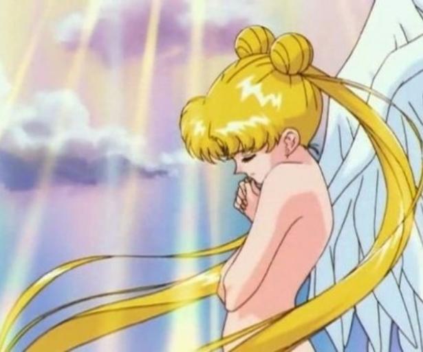 The final form of Sailor Moon complete with wings. The final showdown for her and her friends, she reaches Eternal Sailor Moon to save the ones she loves.