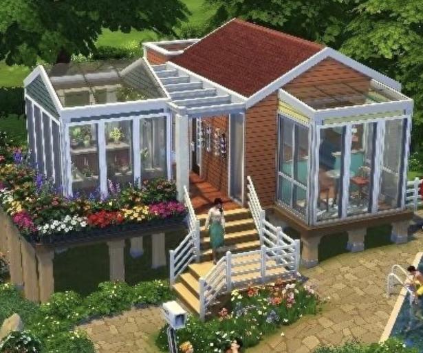 A beautiful house built by a simmer, using mods.