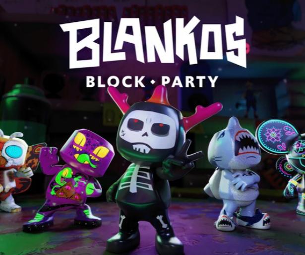 Screenstill of Blankos Block Party title media
